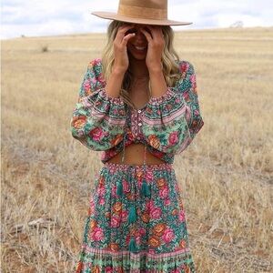 Arnhem Amberley Skirt Emerald AU12/US8